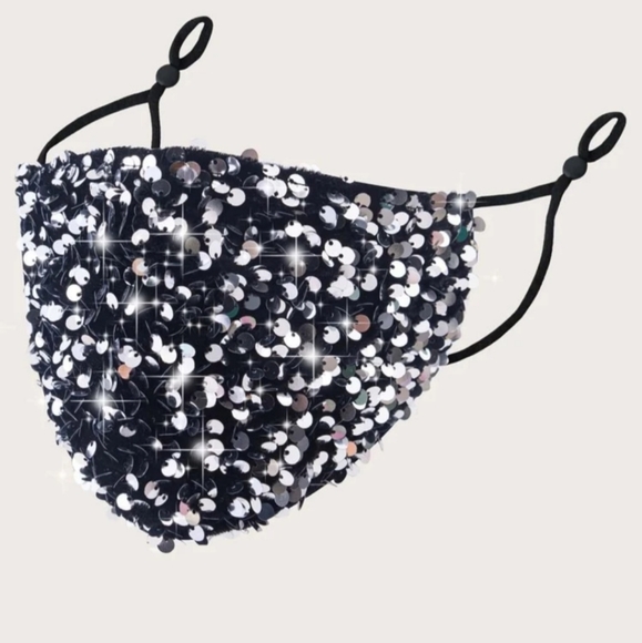 Nikkiwallflower Accessories - Sequin Face Mask